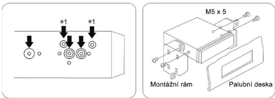 M5 x 5 Montážní rám Palubní deska