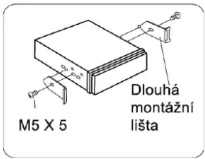 M5 X 5 Dlouhá montážní lišta