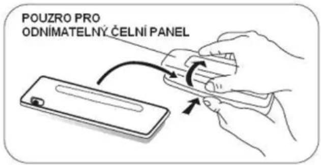 POUZRO PRO ODNÍMATELNY ČELNÍ PANEL