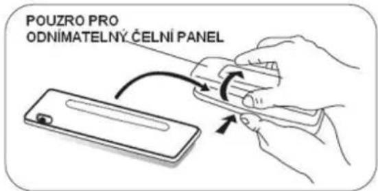 POUZRO PRO ODNÍMATELNÝ ČELNÍ PANEL