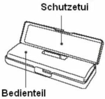 Schutzetui, Bedienteil