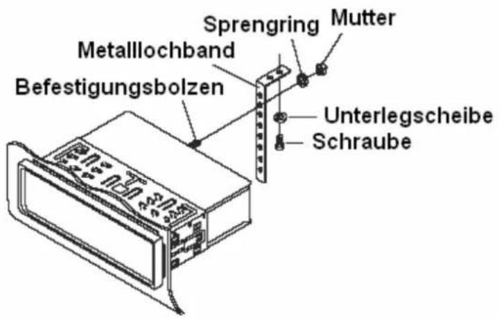 Sprengring, Mutter, Metallochband, Befestigungsbolzen, Unterlegscheibe, Schraube