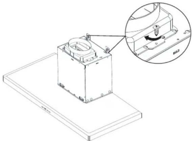 Philco PEW 6713 - Installation of the non-return exhaust fl ap - 2