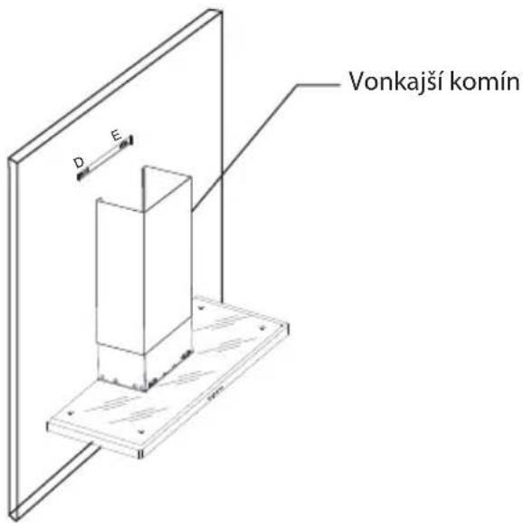 Philco PEW 6710 IX - 10) Inštalácia vonkajšieho komína - 1