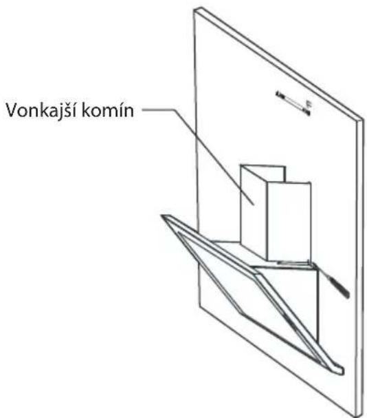 Philco PEW 6711 - Inštalácia vonkajšieho komína - 1