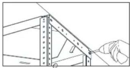 Philco PEI 9704 - 4) Attaching the motor unit to the hanging plate - 1