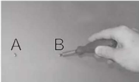 A B