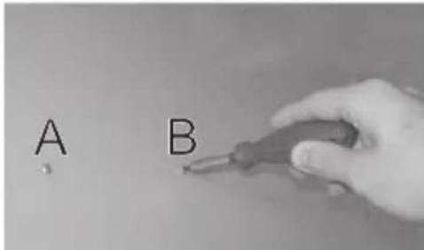 A B