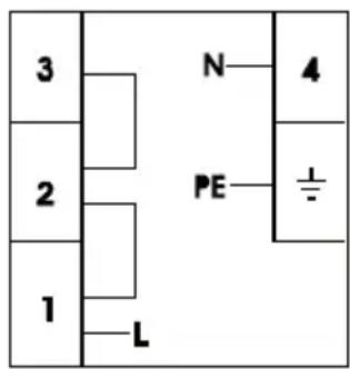 3 2 1 L N—4 PE—±