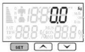 EAT TBW age 18:00 MUS 0/ BON 0/ BON 88.8 88.8 0.00 Kg St-ib cm 0-in 0/0 SET