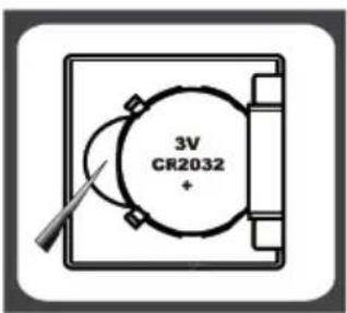 3V CR2032 +
