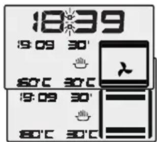 18:39 19:09 30' 60°C 30°C 19:09 30' 60°C 30°C