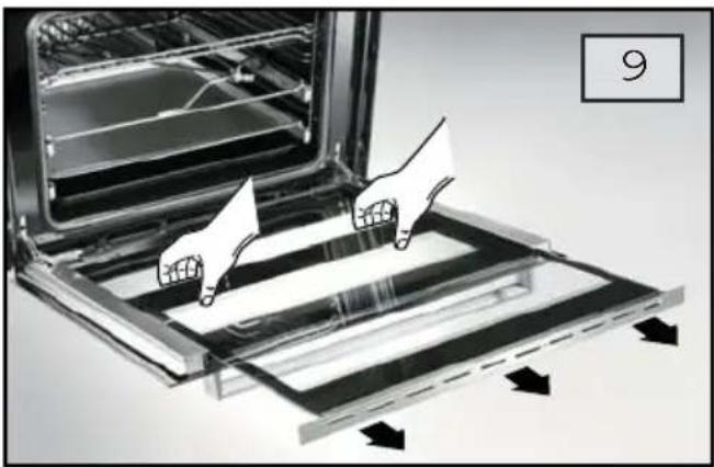 Ardo HEA108X - VETRO INTERNO PORTA FORNO (fi g. 9) - 1