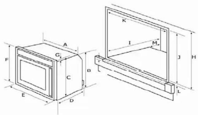 Witt W5-450MF - Inbyggnadsmått W5-450MF - 1