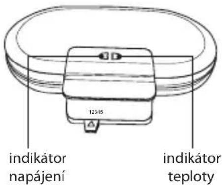indikátor napájení 12345 indikátor teploty