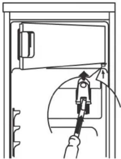 Philco PTB 1182 - Procedure for switching the freezer door opening direction - 1
