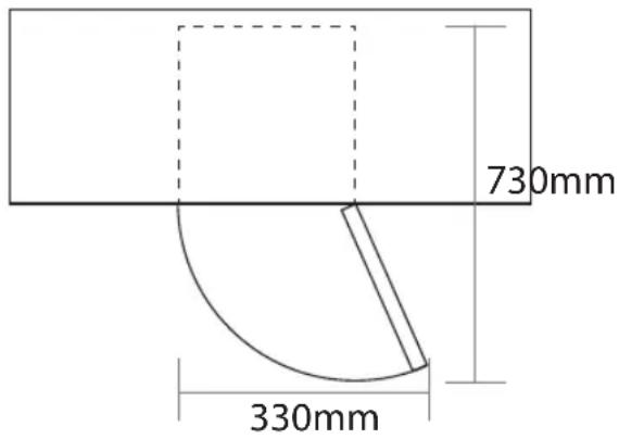 Sandstrøm SWC8B13E - Utrymmeskrav: SWC6B13E - 1
