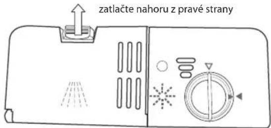 zatlačte nahoru z pravé strany