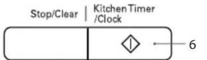 Stop/Clear | Kitchen Timer /Clock 6
