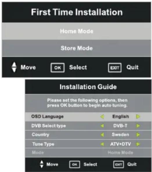 Andersson LED5062UHD PVR - Förstagångsinstallation - 1