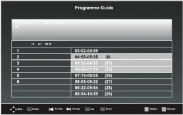 Andersson LED5062UHD PVR - Velge et program - 2