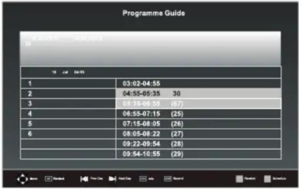 Andersson LED5062UHD PVR - Velge et program - 1