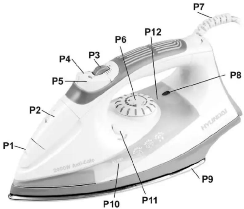 P7 P6 P12 P3 P4 P5 P8 P2 P1 P10 P11 P9 HYCUNDUAI 2000W Anti-Calcd