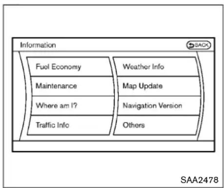 NISSAN 350Z (2017) - HOW TO USE INFO BUTTON - 1