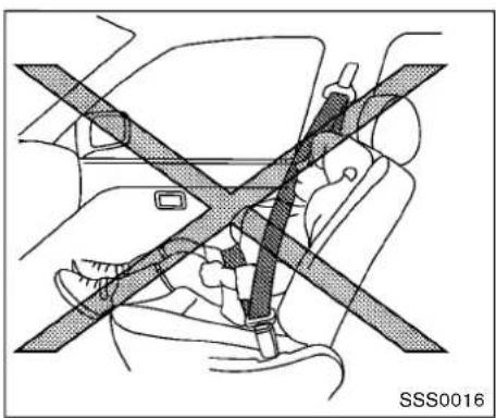 NISSAN 350Z (2017) - PRECAUTIONS ON SEAT BELT USAGE - 4