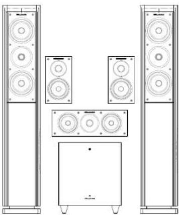 Wharfedale Obsidian 600 - HOME CINEMA PACK - 1