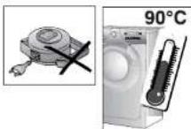 ZEROWATT OZ W 642 D - ATTENZIONE: DURANTE IL LAVAGGIO L'ACQUA PUO' ANDARE A 90°C. - 5