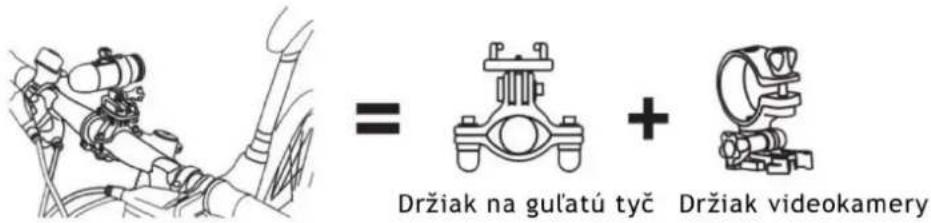 = Držiak na gul'atú tyč Držiak videokamery