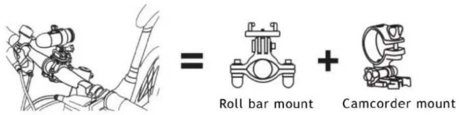 = Roll bar mount + Camcorder mount