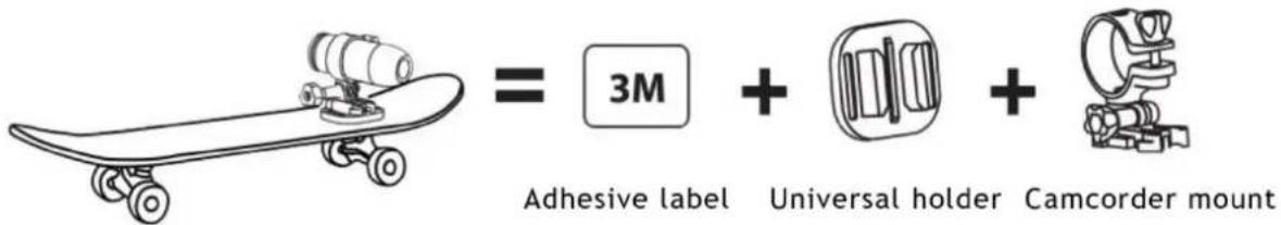 3M Adhesive label Universal holder Camcorder mount