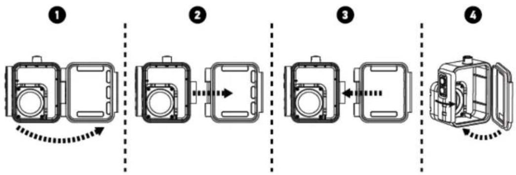 Evolveo SportCam W7 - Montaje de la cámara - 1