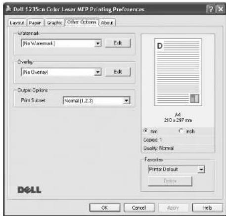 DELL 1235cn - Karta Other Options - 1