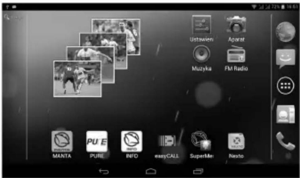 Ustawien Aparat Muzyka FM Radio MANTA PURE INFO essayCALL SuperMei Nexto