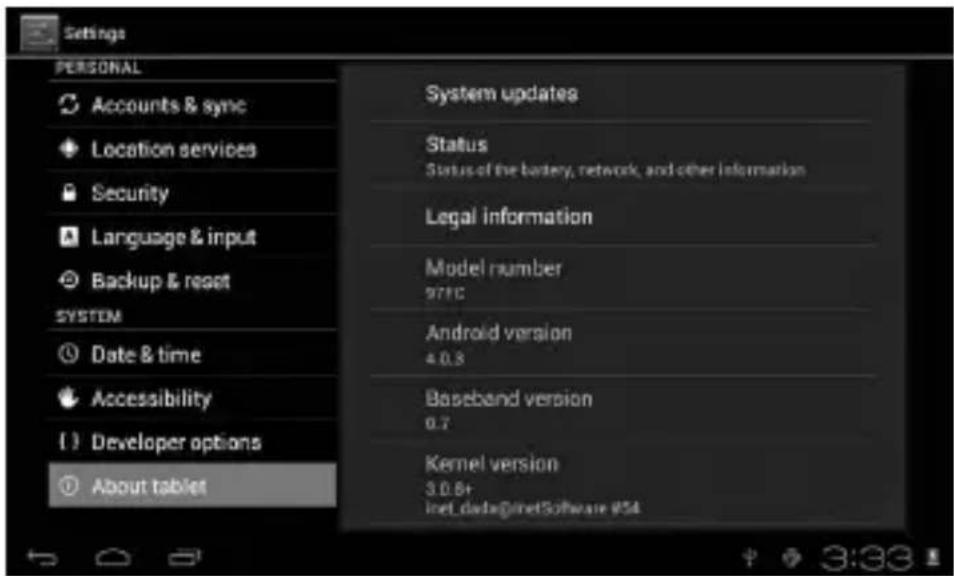 Manta PowerTab MID14 - Інформація про пристрій - 1