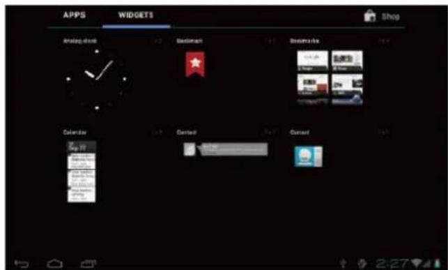 APPS WIDGETS Shop Analog clock Benchmark Deutsche Calendar Desktop Outset
