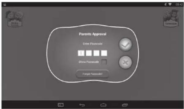 GoGen MAXPAD9G3 - 1.3.2: Szülői módba való belépés - 1