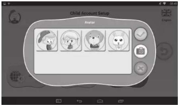 Child Account Setup Avatar English