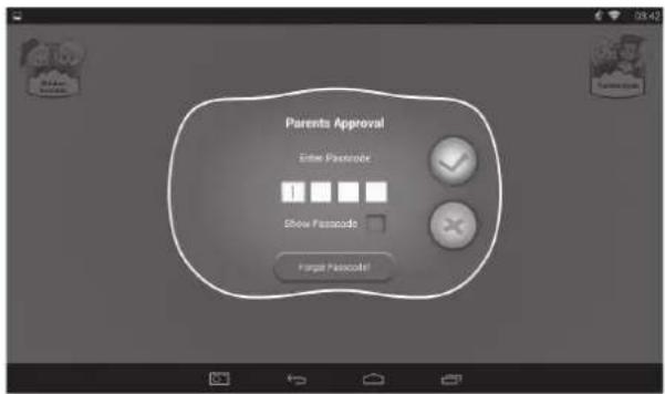 Parents Approval Show Passcode Show Passcode Forward Passcode!