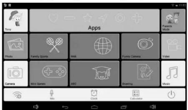 GoGen MAXPAD9G3 - 1.3.1: Przejście do trybu dziecięcego - 2