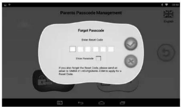 GoGen MAXPAD9G2 - 1.4.2.3: Zapomniany kod rodzicielski - 1