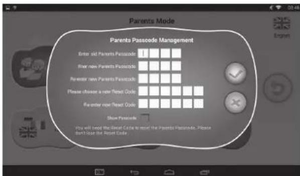 GoGen MAXPAD9G2 - 1.4.2.1: Změna rodičovského hesla – poprvé - 1