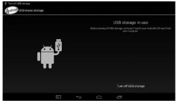 Turn off USB storage Android/USB mass storage USB storage in use Before turning off USB storage, untamed! I need't your Android's 50 card from your computer. Turn off USB storage