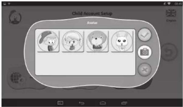 Child Account Setup Avatar Beginn