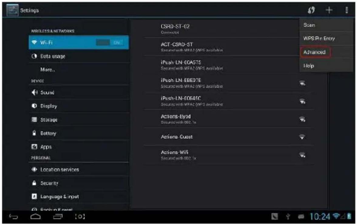 Overmax Quattor 10 - Pokročilá nastavení Wi-Fi: - 2