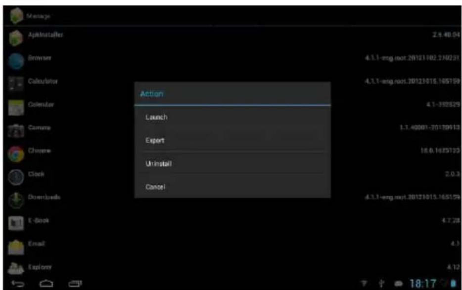 Message Applnstarter 2.5.40.04 Browser 4.1.1-eng root.20121102.210231 Calculator 4.1.1-eng root.20121015.165159 Calendar 4.1-395529 Camera 1.1.40001-20170913 Chrome 18.0.1651733 Clock 2.0.3 Downloads 4.3.1-eng root.20121013.165129 E-Book 4.7.28 Email 4.3 Explorer 4.12
