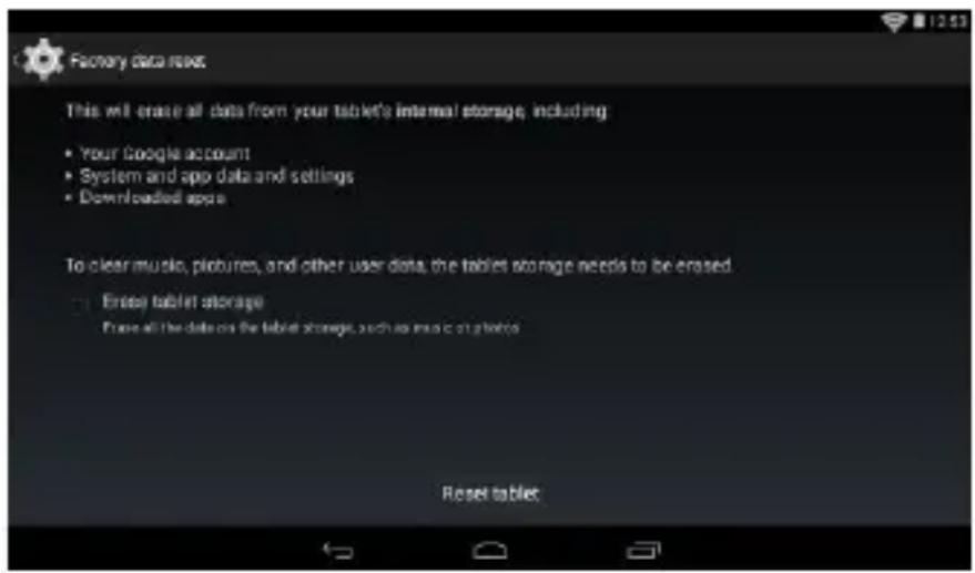 Allview Wi7 Android - Visszatérés a gyártási beállításokhoz - 1